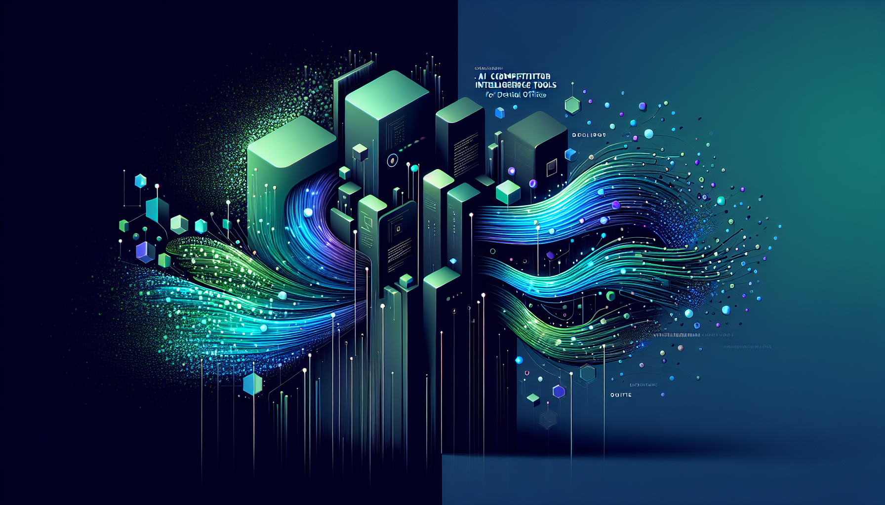 AI competitor intelligence dashboard showing dental office market data and competitor analysis