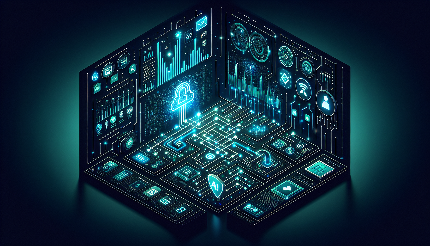 AI email marketing dashboard showing lead generation metrics for a plumbing company