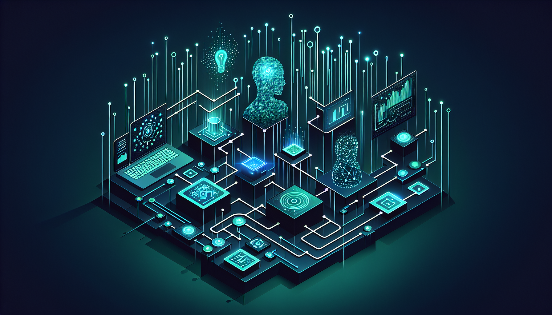 Restaurant staff using an AI knowledge base tool on a tablet in a kitchen