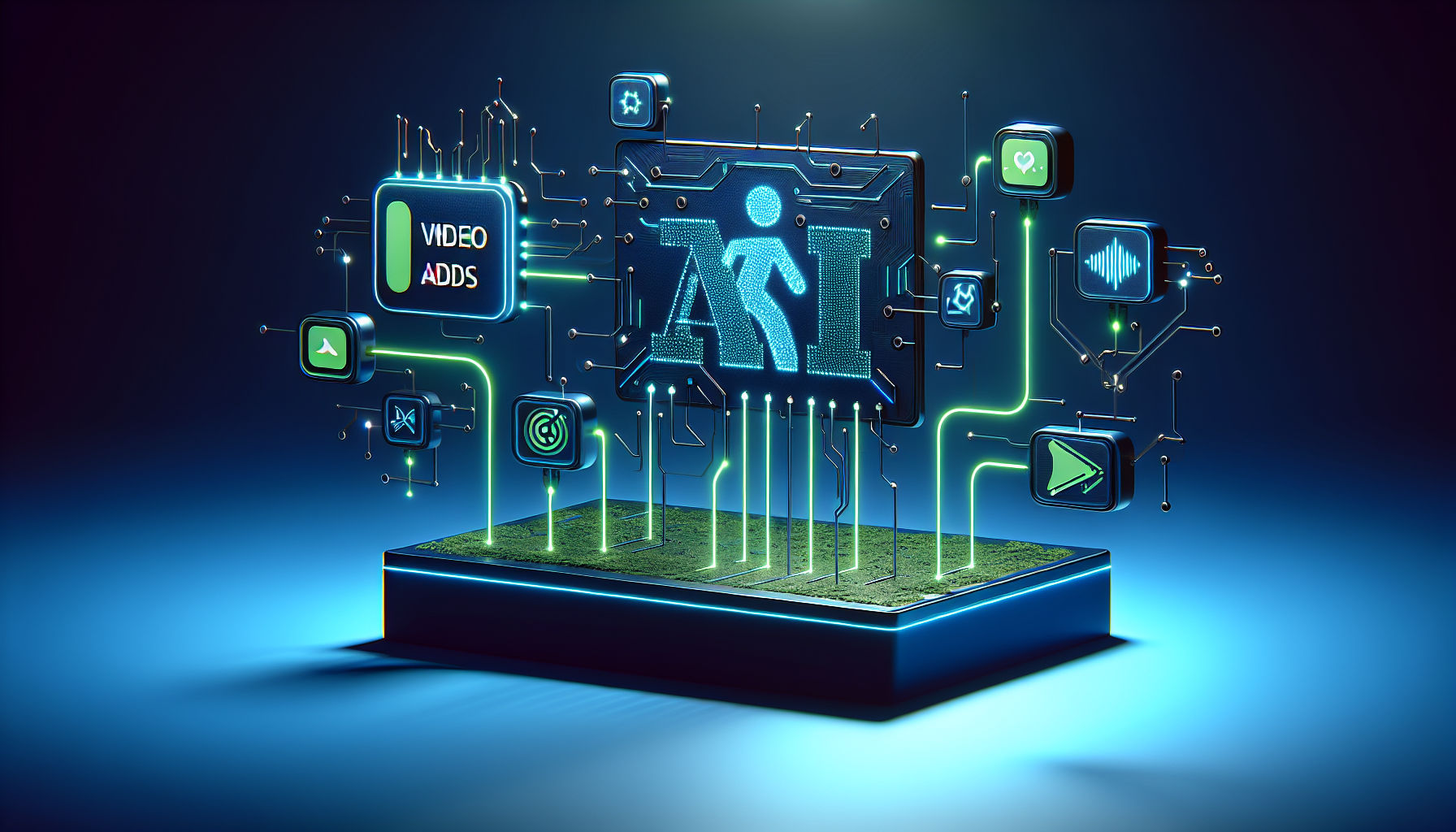 AI video ad creation dashboard for a gym showing video thumbnails, lead metrics, and campaign performance data