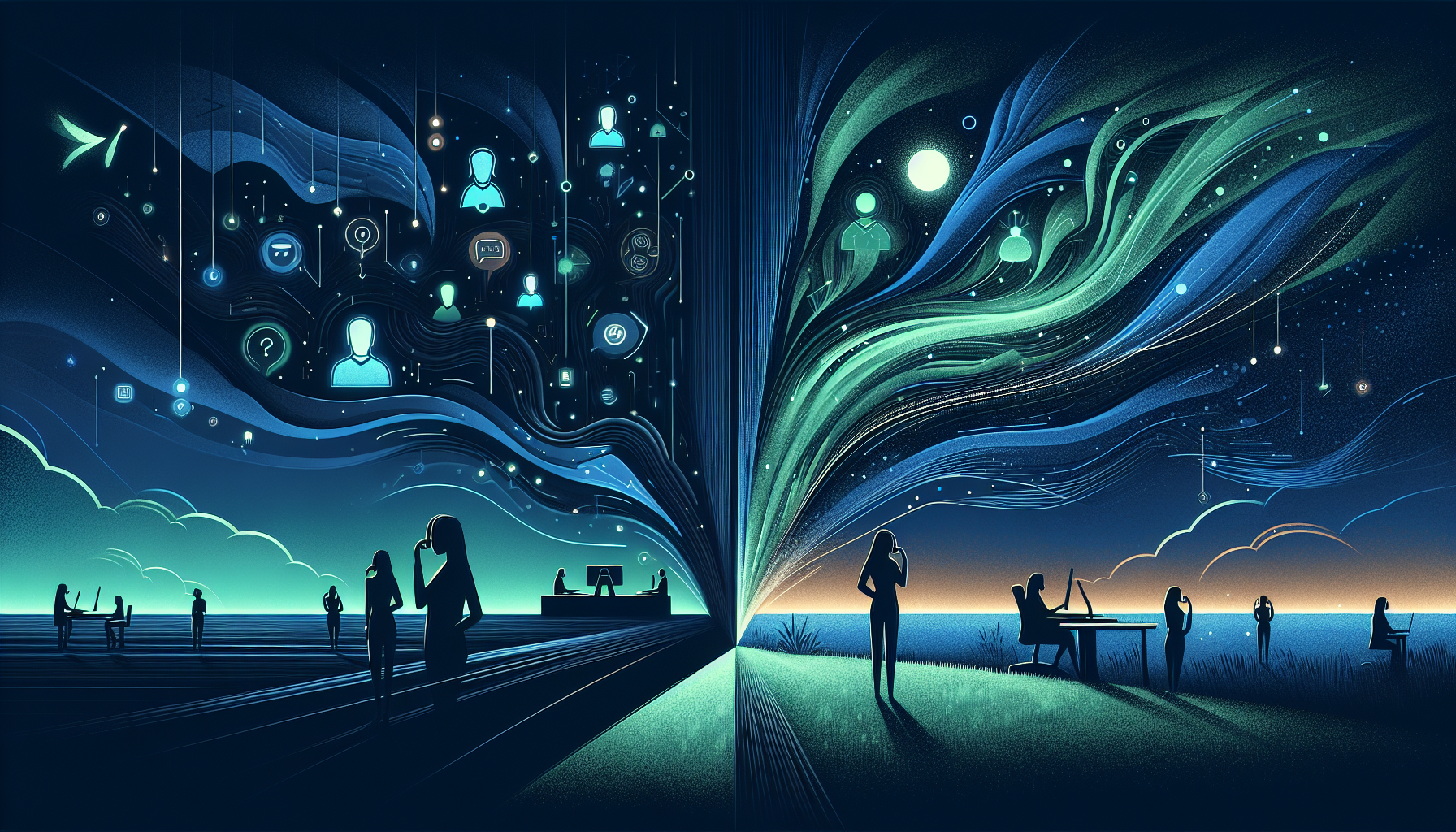 AI voice agent handling phone calls for a small business