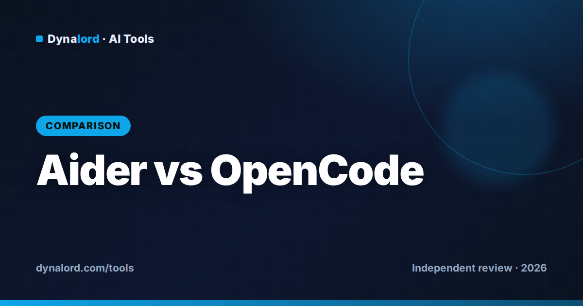 Aider vs OpenCode