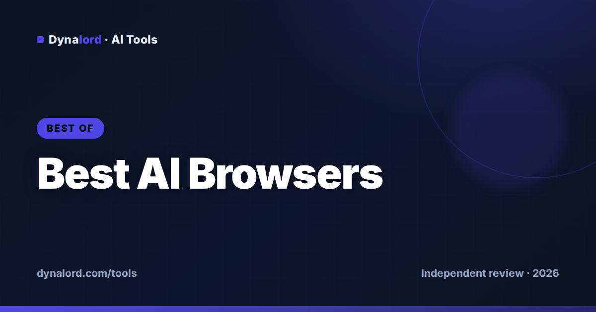 Cover for Best AI Browsers in 2026: Atlas, Comet & Dia Ranked