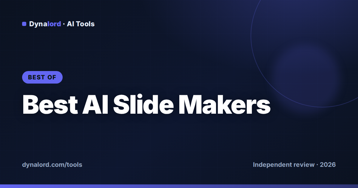 Cover for Best AI Presentation Makers in 2026 (Tested & Ranked)