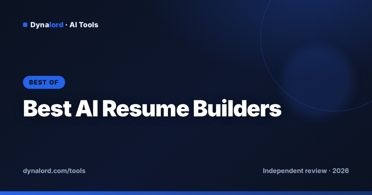 Best AI Resume Builders