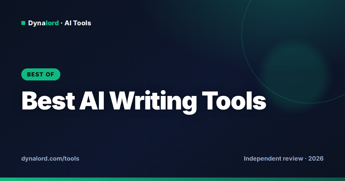 Cover for Best AI Writing Tools in 2026 (Tested & Ranked)
