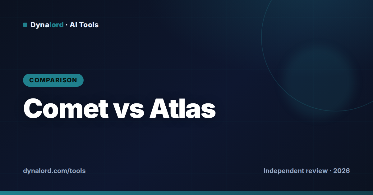 Cover for Perplexity Comet vs ChatGPT Atlas (2026): Which AI Browser Wins?