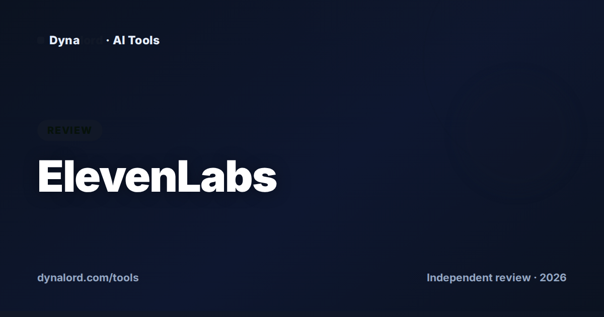 Cover for ElevenLabs Review 2026: The Best AI Voice Generator?