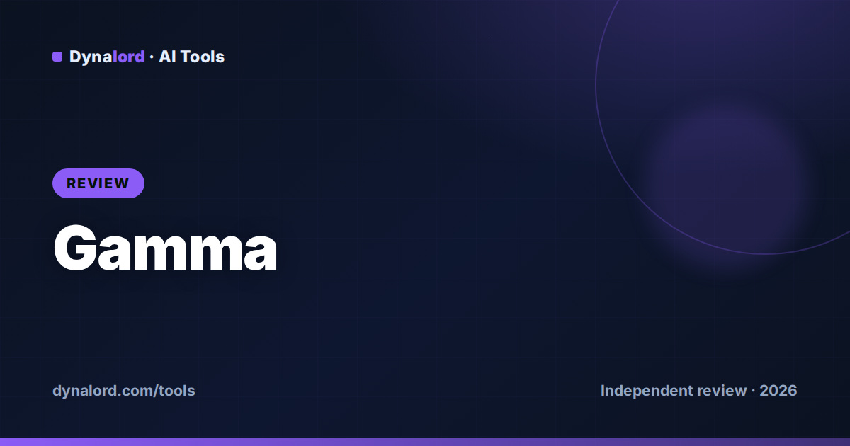 Cover for Gamma AI Review 2026: The Best AI Presentation Maker?