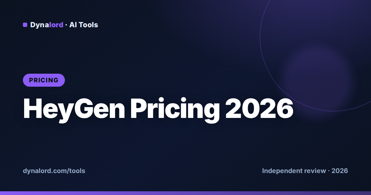 HeyGen Pricing 2026