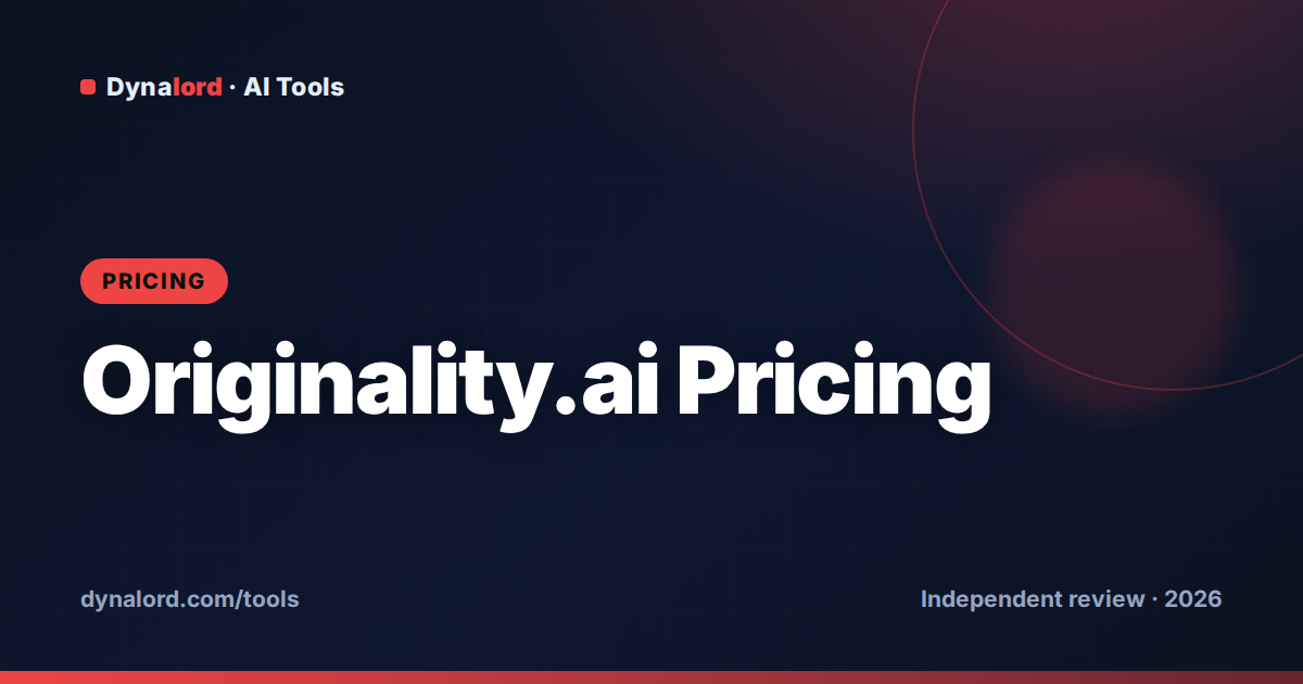 Cover for Originality.ai Pricing Explained (2026): Credits & Every Plan