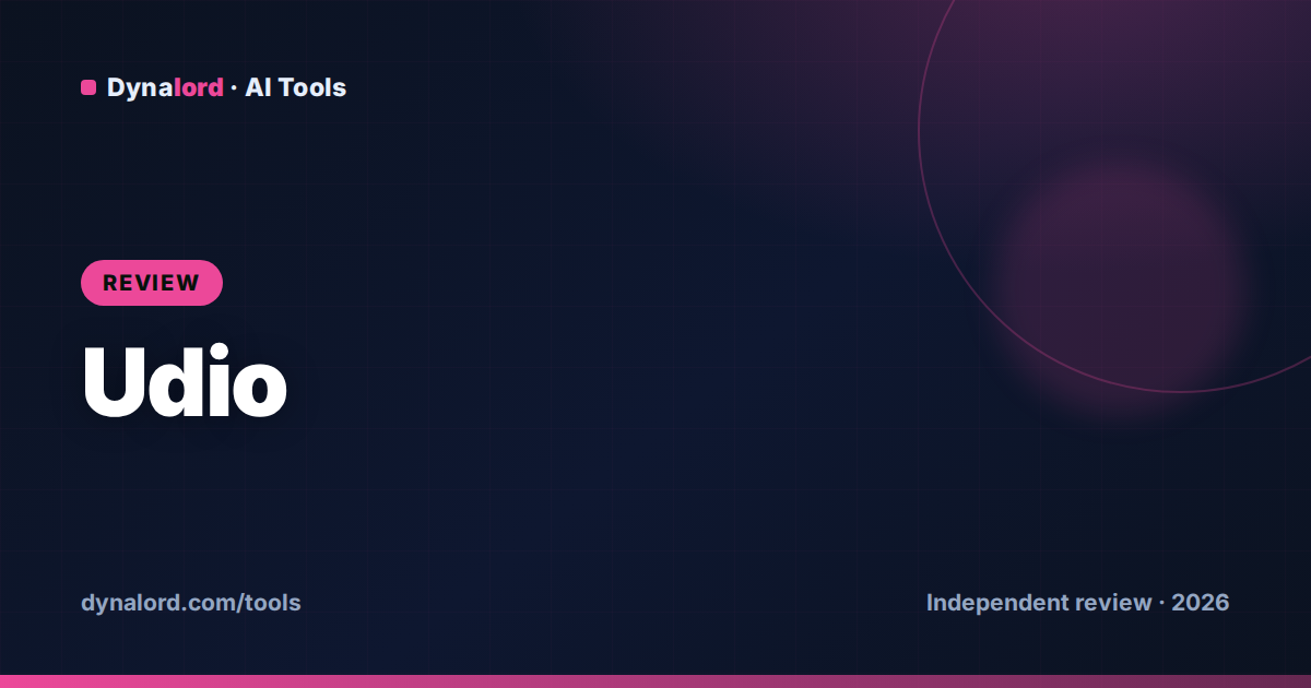 Cover for Udio Review 2026: Best Audio Quality, but Can You Download It?