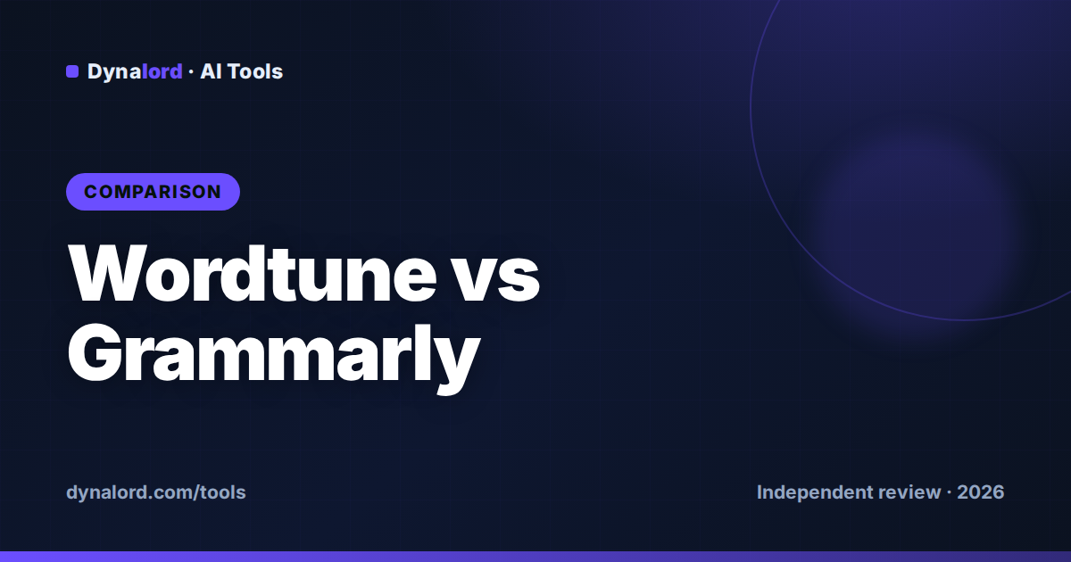 Wordtune vs Grammarly